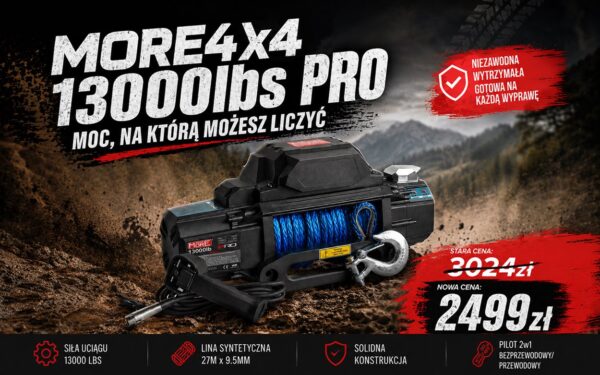 Promocja Na Wyciągarki More 4x4 13000 Pro